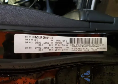 2012 Dodge Durango Sxt from USA, damaged, VIN 1C4RDJAG8CC197287